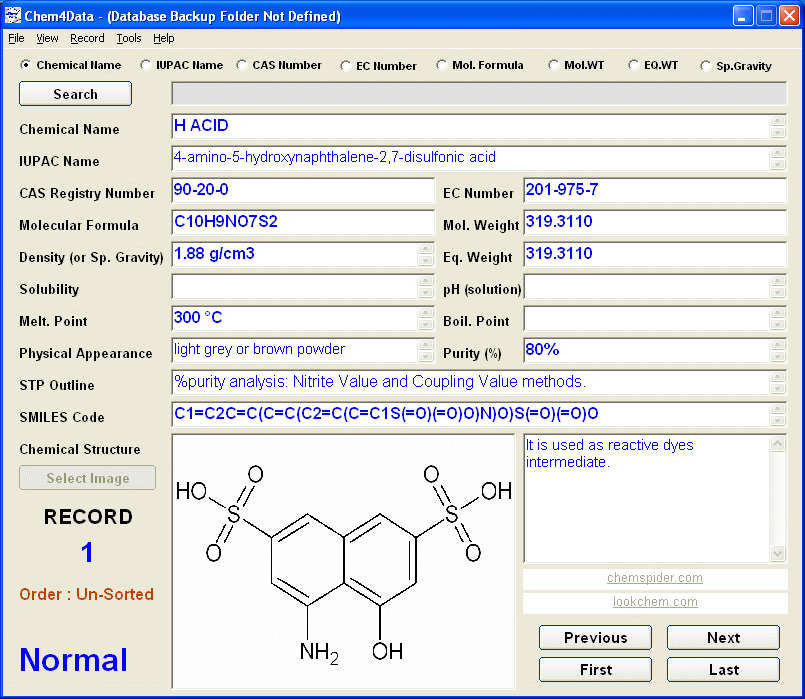 Chem4Data Chem4Data Screenshot